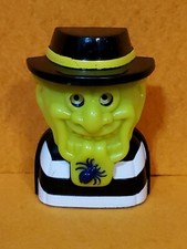 HAMBURGLAR FIGURE CANDY DISPENSER GREEN FACE SPIDER MCDONALDS FAST FOOD MEAL