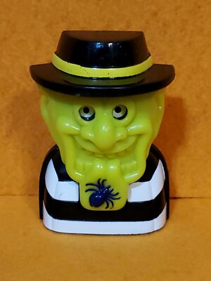HAMBURGLAR FIGURE CANDY DISPENSER GREEN FACE SPIDER MCDONALDS FAST FOOD MEAL
