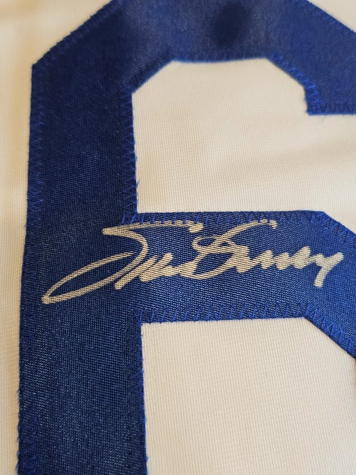 Steve Garvey Autographed/Signed Jersey Beckett Sticker Custom White Jersey - Image 2 of 4