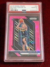 Michael Porter Jr. 2018 19 Panini Prizm #32 RC Rookie Pink Ice Prizm PSA 10