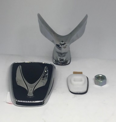 Front Hood Top Rear Trunk Emblem Bracket Nut 4p Set for 2009 2016 Hyundai Equus
