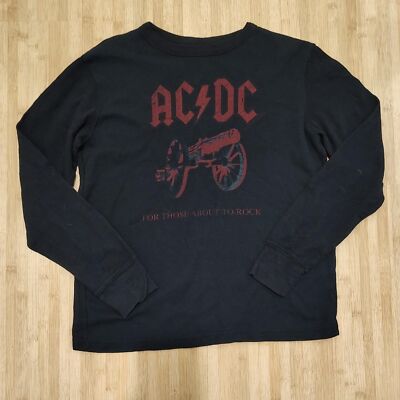 AC/DC For Those About To Rock Live Nation Long Sleeve Top Women s Large 