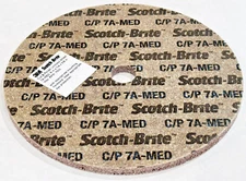 3M Scotch Brite Cut and Polish Unitized Wheel 7A Medium 6” x 1/4” x 5/8"