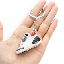 High Quality Jordan 3D Mini Sneaker Keychain Shoe Pair with Box  Bag