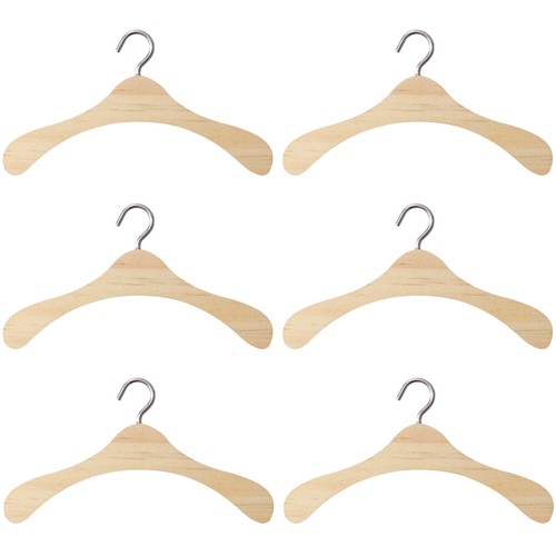 BESTOMZ 10pcs 1/3 Dolls Accessory Wooden Clothes Hanger 1/3 Dolls Hanger