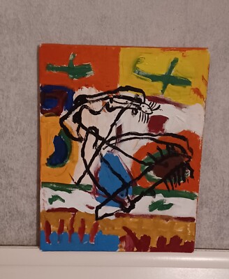 Original Kunst Modern Acryl Leinwand Gemälde Malerei Art Bild 40x30 Abstrakt 