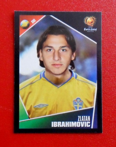 PANINI FOOTBALL ZLATAN IBRAHIMOVIC EURO 2004 STICKER 197