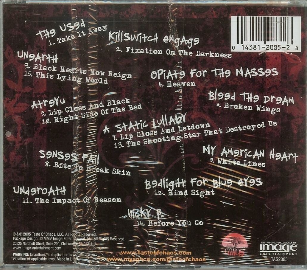 Taste of Chaos [PA] by Various Artists (CD, Sep-2005, Image