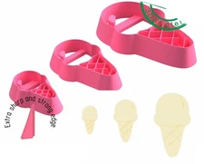 Ice cream, Summer Time collection Polymer Clay Cutter