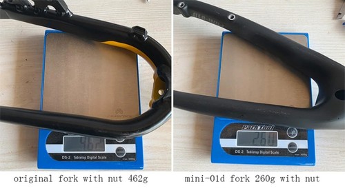 Road Folding Bike Carbon Fiber Hard Fork Caliper or Disc Brake Matte or Glossy - Picture 17 of 32