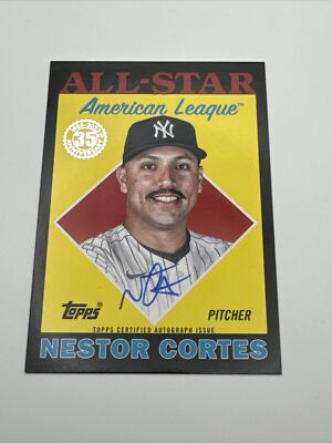 2023 Topps Nestor Cortes All-Star Card - Black Parallel Autograph /50 