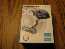 ALLCACA Car FM Transmitter Wireless Audio Adapter Receiver BT Hands Free Car 