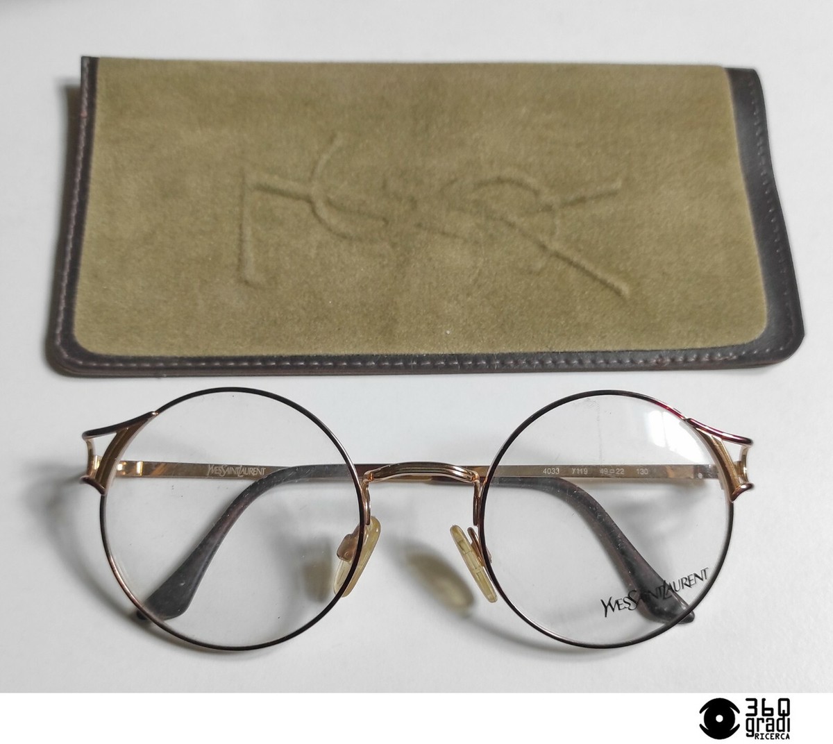 Yves Saint Laurent 4033 montatura per occhiali vintage 1990 NOS