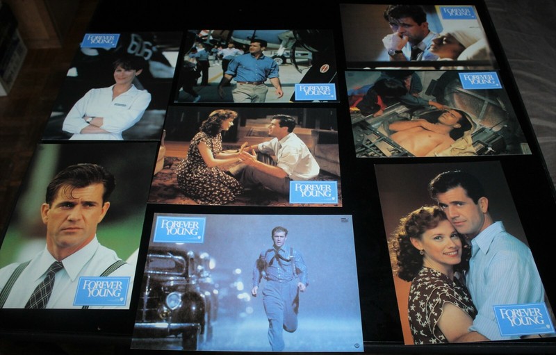 FOREVER YOUNG Lobby Card Set German Mel Gibson, Jamie Lee Curtis