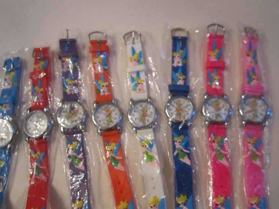 LOTE DE 10 RELOJES DE DISEÑO TWINKLE STAR (TINKER BELL) - RELOJES DE CUARZO - BBA-26 Foto 4 de 4