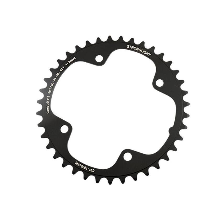 Plateau route 39 dents noir Stronglight pour vos sorties en montagne