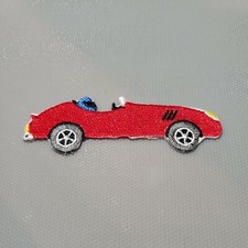 Red Race Car Patch Sew or Iron On