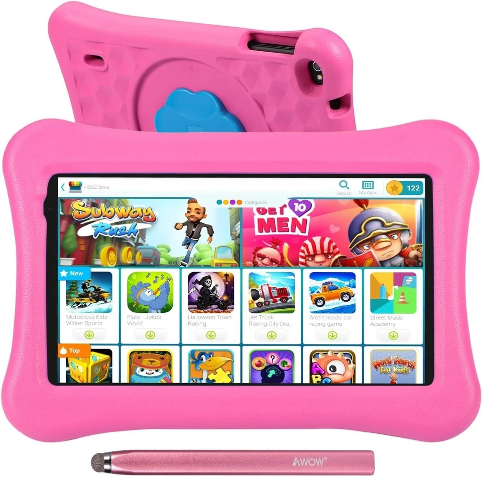 Android 14 Kinder Kids Tablet HD 10.1”, 2025 Neu 8GB RAM 64GB ROM - Kindertablet - Bild 2 von 4