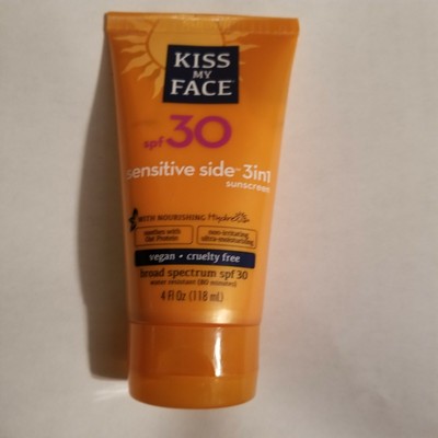 kiss my face sun spray natural sunscreen lotion with hydresia spf 50 sunblock