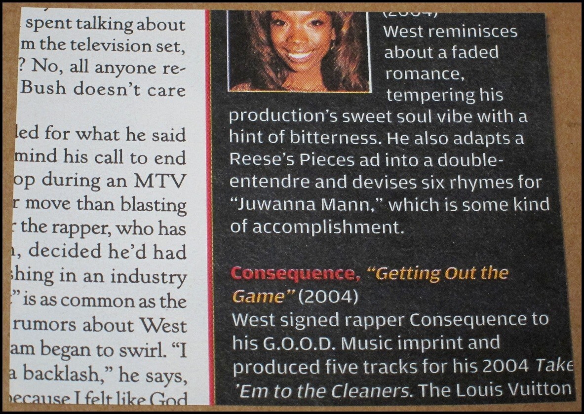 2006 Kanye West and Jay-Z Rolling Stone Photo Clipping 2.5x3.25 Ye Yeezus Yeezy thumbnail 3