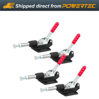 POWERTEC 500 lbs. Ductile Iron Base Push/Pull Quick-Release Toggle Clamp (4 PK)