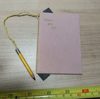 Vintage 1933 Sigma Phi Chi Soroity Hotel Traylor Dance Card