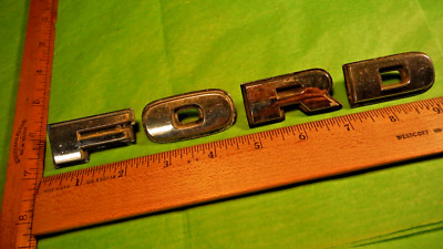 BX22 Ford Letter Emblems Vintage 1970-80s #1833 UNKNOWN MODEL YEAR APPLICATION