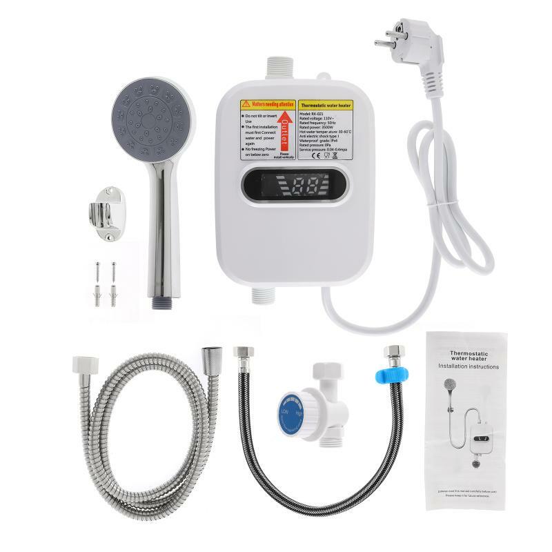 3500W Electric Instant Water Heater Tankless Hot Shower Bath Kitchen  Household | eBay