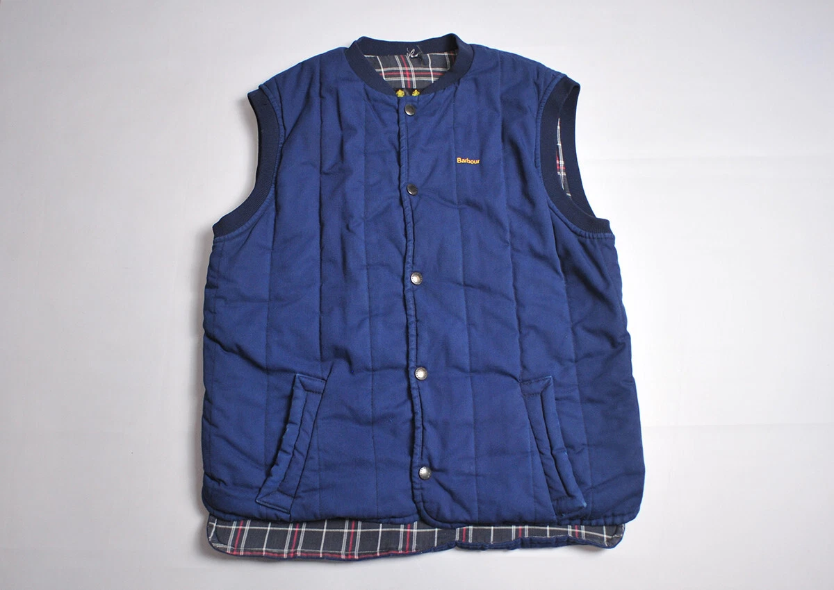 Vintage Mens BARBOUR Tekker Quilted Gilet Vest Hunting Fishing size L-XL