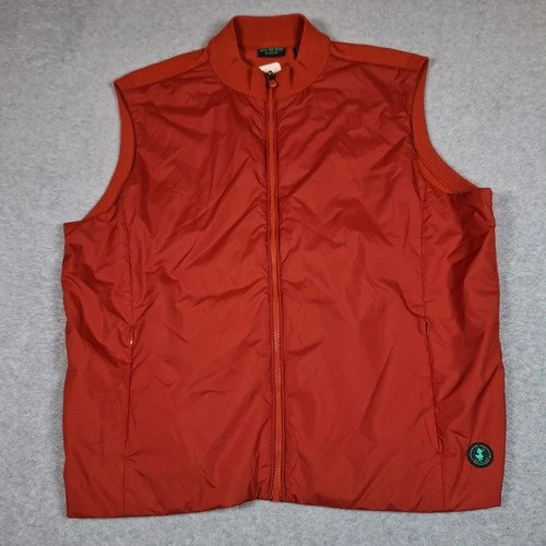 Save The Duck Tucana Vest Men XXL Burnt Orange Plumtech Eco Friendly Zip Pockets image 2