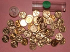 1957 D Lincoln Wheat Cent roll - UNC