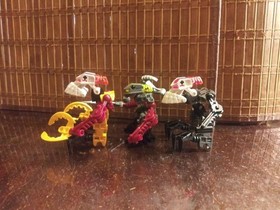 LEGO BIONICLE: 2006 promotional set of 3 Good Guy, Bad Guy Red and Bad Guy Black