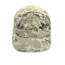 Cadet Military Green Digital Camo M/L Hat Light Distressed Cap