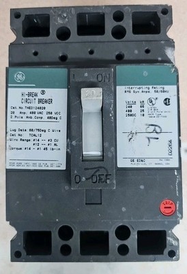 General Electric THED124020 2 pole 20 Amp 480 volt
