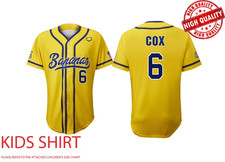 Savannah Bananas RYAN COX 6 Baseball Jersey 3D AOP Fans Kids Youth ND1504
