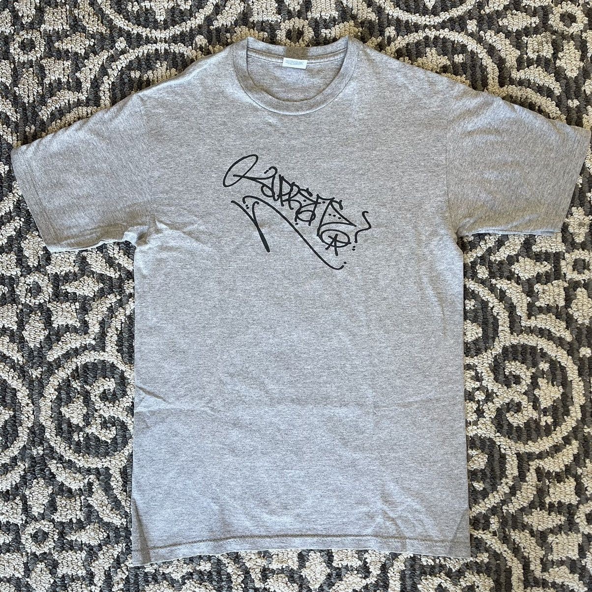 FW10 Supreme x COST Tag Graffiti Tee Grey T-shirt size XL vintage 2010 USA made