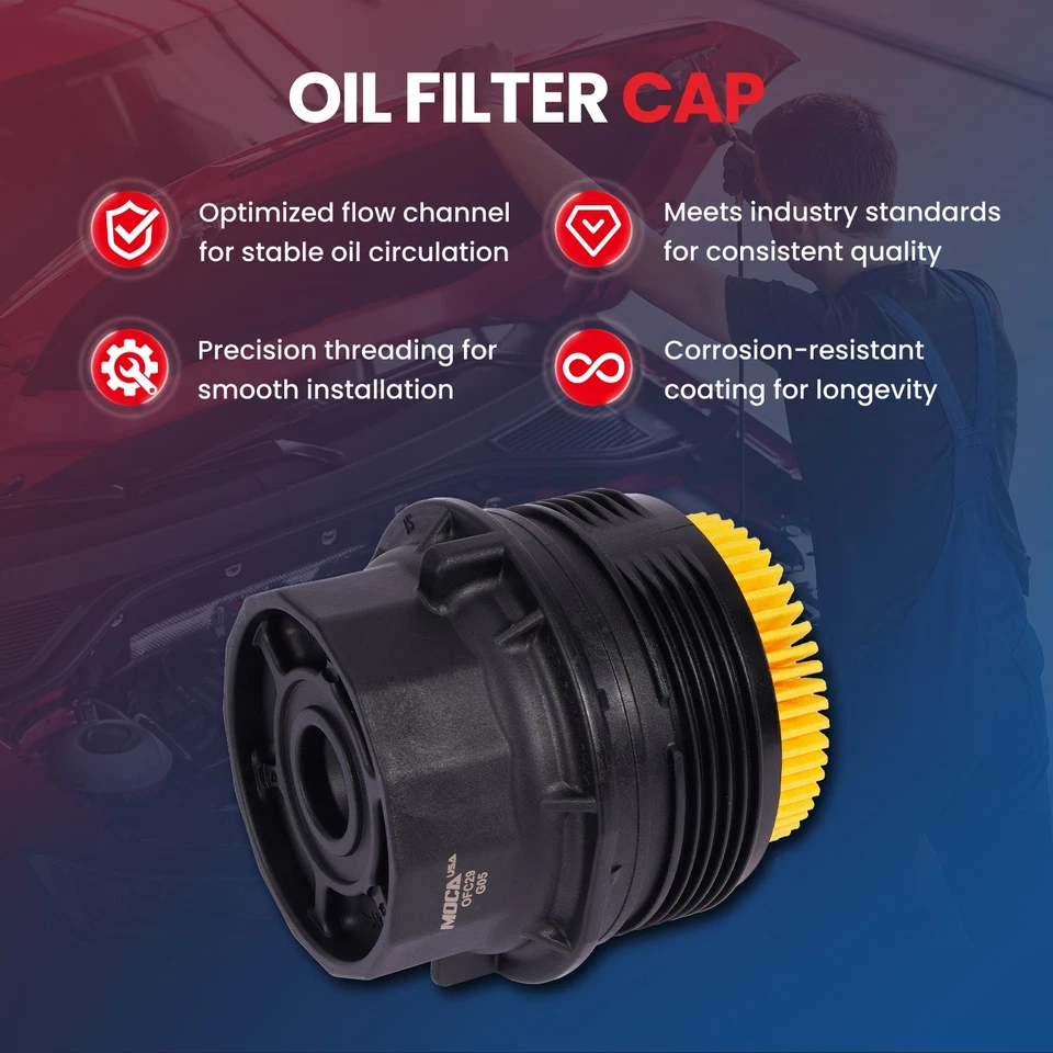 Tapa de filtro de aceite para Lexus CT200h ES300 Pontiac Scion Toyota Corolla Matrix Prius Foto 2 de 4