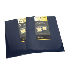 2x Southworth 8.5" x 11" Certificate Holders 10-Packs - Linen Embossed 105lb.