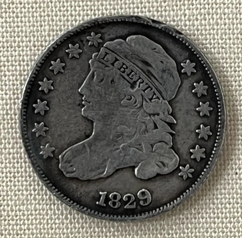 1829-P Capped Bust Dime — photo from the most recent tracked eBay sale