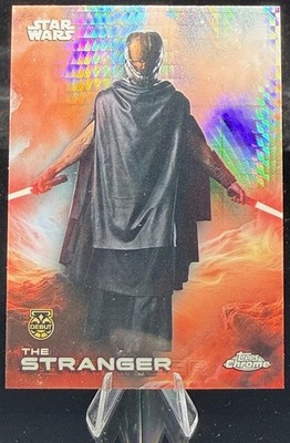 2025 Topps Chrome Star Wars Prism Refractor The Stranger DEBUT #182