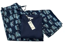 NWT The Company Store Men’s 2 Piece Pajama Set "OH DEER" 100% Cotton Size LARGE