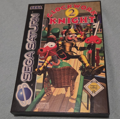 SEGA Clockwork Knight 2 Sega Saturn PAL Plattformspieler USK 6 Handbuch 1995