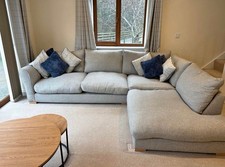 Large Grey Corner Sofa Comfortable Good Condition Collection Only Tewkesbury