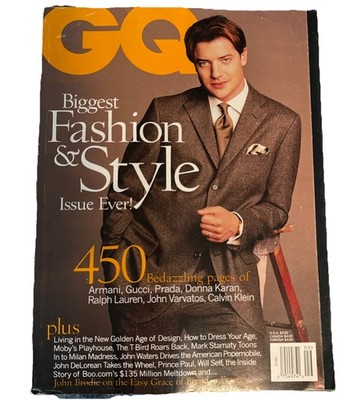 2000 GQ magazine Brendan Fraser JESSICA ALBA Ryan Phillippe Georgina Grenville