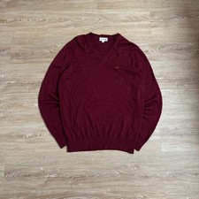 Vintage Lacoste Pullover Sweater in Rot Größe XL §587