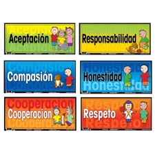 Poster Pals Spanish Characte Language Teaching Posters, 6 Poster Set
