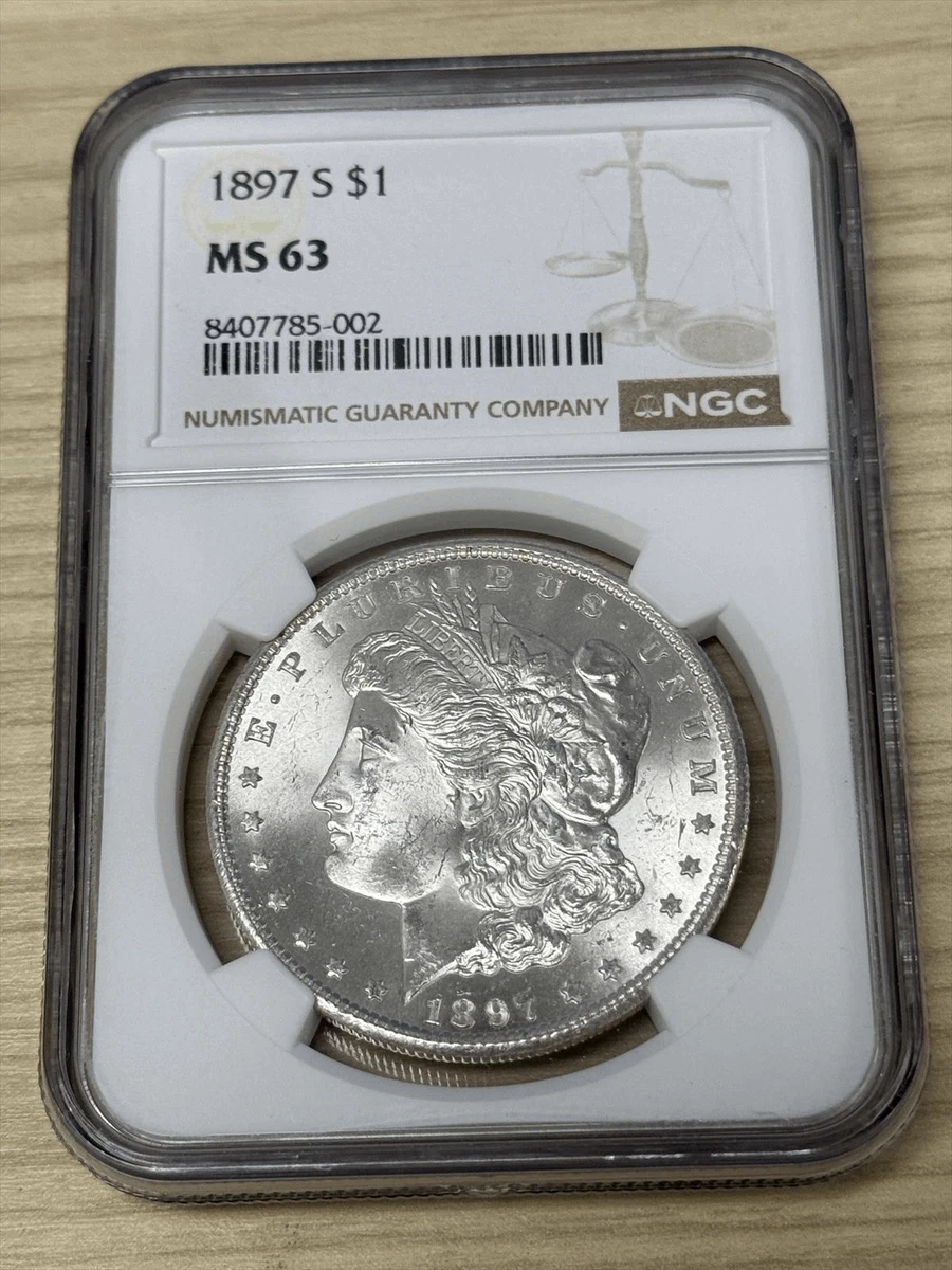 MS 63 Graded 1897 Year Morgan US Dollars (1878-1921) for sale | eBay