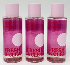 3 VICTORIA'S SECRET PINK FRESH  CLEAN SCENTED BODY MIST SPRAY FRAGRANCE 8.4 OZ