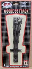 N Scale - Atlas N Code 55 Track - #5 RIGHT TURNOUT - #2050 - New Old Stock