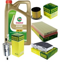 Inspektionskit Filter Castrol 5L ÖL 5W30 FüR Vw Touran 1T1 1T2 1.6 Fsi 1.4